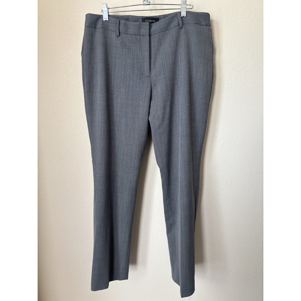 Talbots Women's Size 12 Gray Signature Straight Dress Pants